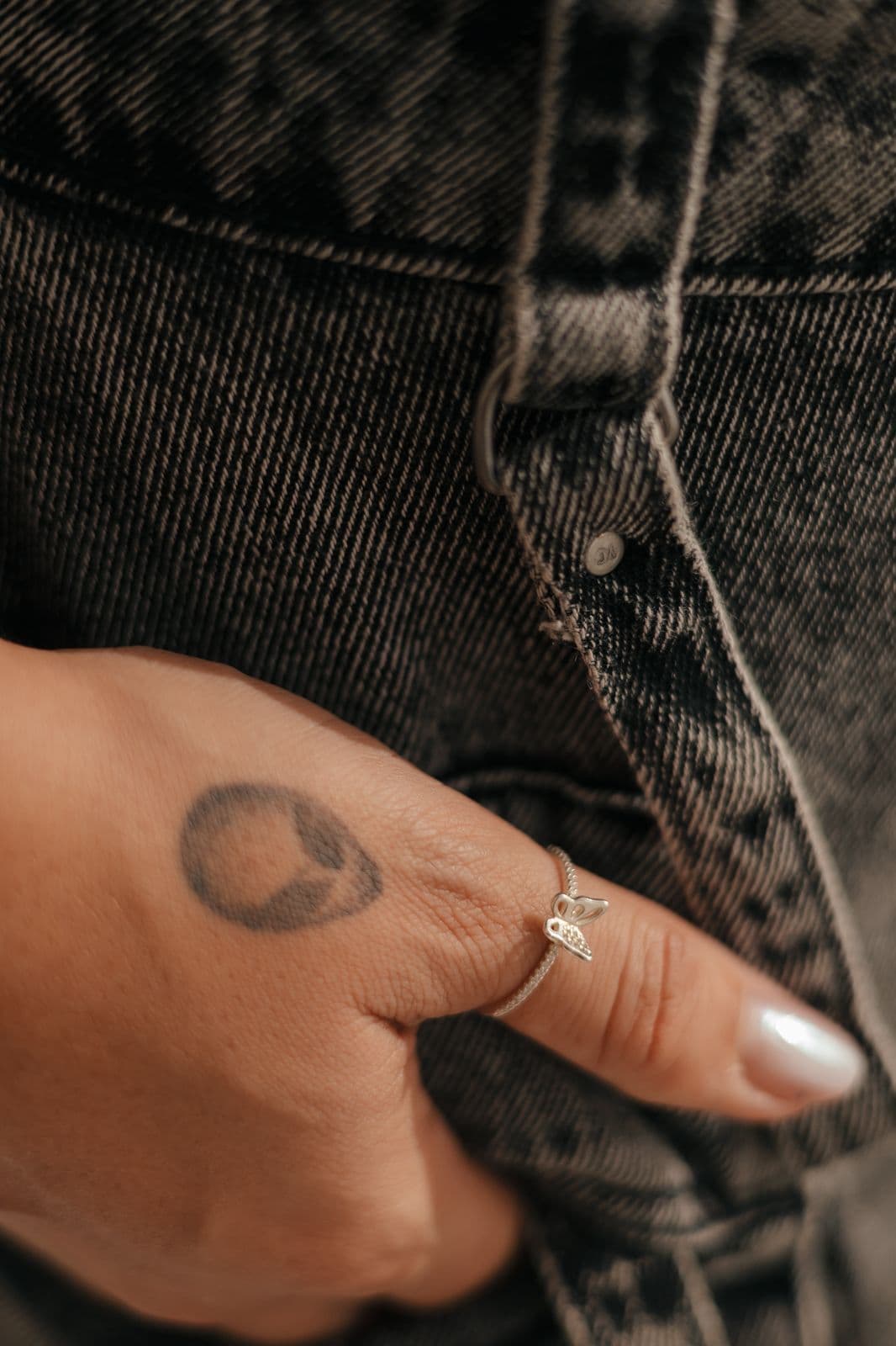 Anel Borboleta cravejada . N22